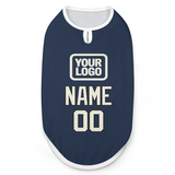 Custom Blue Cream Pet Vest