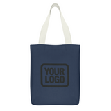 Custom Blue Cream Canvas Tote Bag