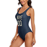 Custom Blue Cream Swimsuit