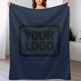 Custom Blue Black Blanket