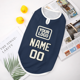 Custom Blue Cream Pet Vest