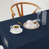Custom Blue Black Square Table Cloth