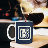 Custom Blue Cream Mug