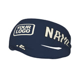 Custom Blue Cream Sports headband