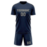 Custom Blue Gray Soccer Jersey