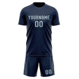 Custom Blue Light Blue Soccer Jersey