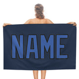 Custom Blue Sky Blue Beach Towel