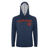 Custom Blue Orange Red UV-Hoodie
