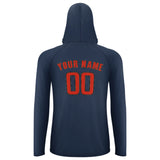 Custom Blue Orange Red UV-Hoodie