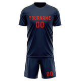 Custom Blue Orange Red Soccer Jersey