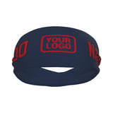 Custom Blue Red Sports headband