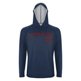 Custom Blue Crimson Red UV-Hoodie