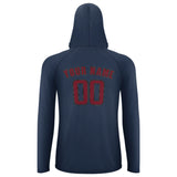 Custom Blue Crimson Red UV-Hoodie
