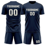 Custom Blue White Soccer Jersey