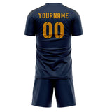 Custom Blue Yellow Soccer Jersey