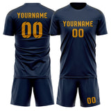 Custom Blue Yellow Soccer Jersey