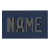 Custom Blue Dark Grey Beach Towel