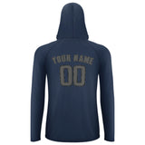Custom Blue Dark Grey UV-Hoodie