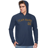 Custom Blue Khaki UV-Hoodie