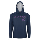 Custom Blue Light Purple UV-Hoodie