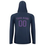 Custom Blue Light Purple UV-Hoodie