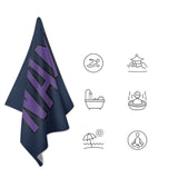 Custom Blue Light Purple Beach Towel