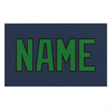 Custom Blue Emerald Green Beach Towel