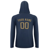 Custom Blue Light Khaki UV-Hoodie