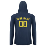 Custom Blue Light Yellow UV-Hoodie
