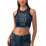 Custom Blue Blue Green Sleeveless Tank Top