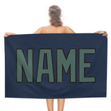 Custom Blue Blue Green Beach Towel