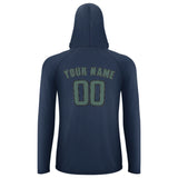Custom Blue Blue Green UV-Hoodie