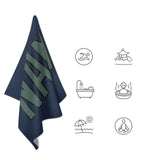 Custom Blue Blue Green Beach Towel