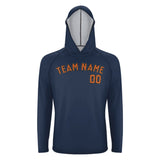 Custom Blue Orange UV-Hoodie