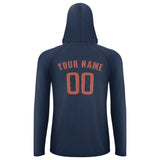 Custom Blue Copper Rose UV-Hoodie