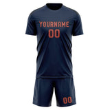 Custom Blue Copper Rose Soccer Jersey