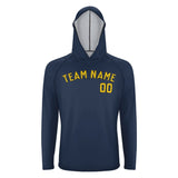 Custom Blue Gold UV-Hoodie