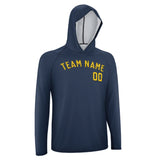 Custom Blue Gold UV-Hoodie
