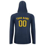 Custom Blue Gold UV-Hoodie