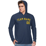 Custom Blue Gold UV-Hoodie