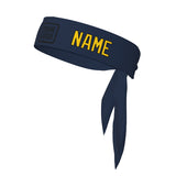 Custom Blue Gold Headband