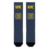 Custom Blue Gold Knee-High Sock