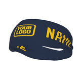 Custom Blue Gold Sports headband