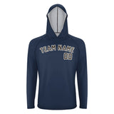 Custom Blue Brown UV-Hoodie