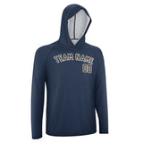 Custom Blue Brown UV-Hoodie
