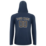 Custom Blue Brown UV-Hoodie