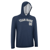 Custom Blue Gray UV-Hoodie