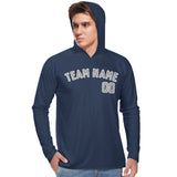 Custom Blue Gray UV-Hoodie