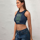 Custom Blue Green Sleeveless Tank Top