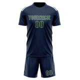 Custom Blue Green Soccer Jersey